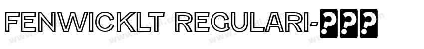 FenwickLt RegularI字体转换